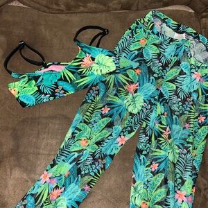 Tropical Print Activewear Set